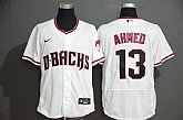 Diamondbacks 13 Nick Ahmed White Nike Flexbase Jersey,baseball caps,new era cap wholesale,wholesale hats